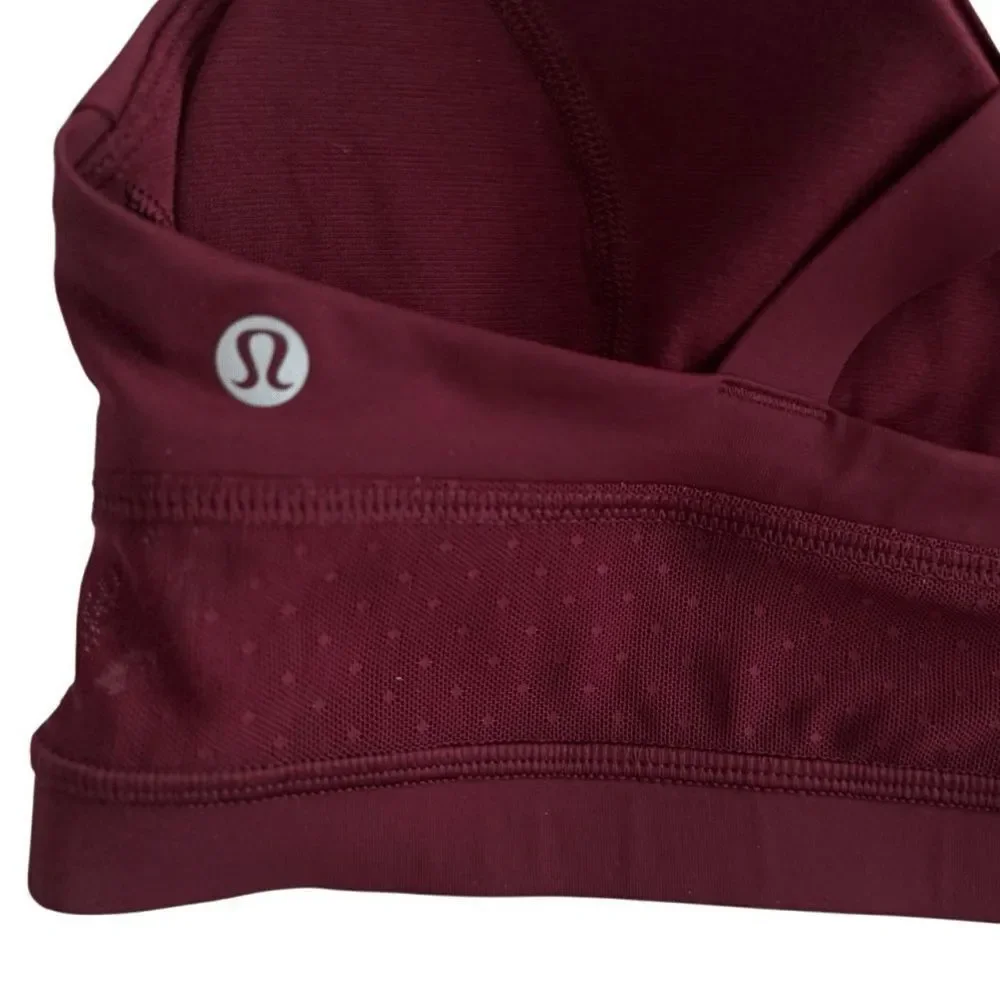 Bra Lululemon Body Con Bra Deep Rouge Size 8
